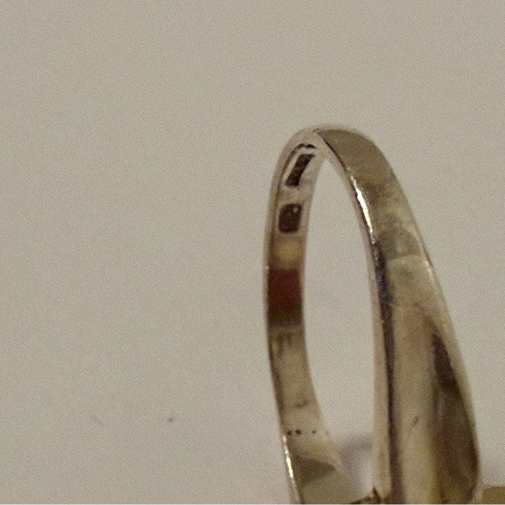 VINTAGE RING STERLING SILVER 925 RED STONE CARNELIAN OVAL SIZE 7 - Picture 12 of 12